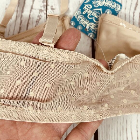 Free People Intimately Bandeau Bra X-Small Sierra Convertible Antique Shell - Picture 6 of 10